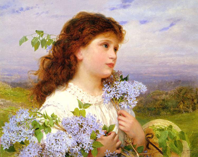 Sophie Gengembre Anderson The Time Of The Lilacs France oil painting art